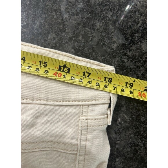 Levi Strauss Women’s Size 16 Signature Off-white High Rise Straight Stretch Jean - Picture 5 of 8